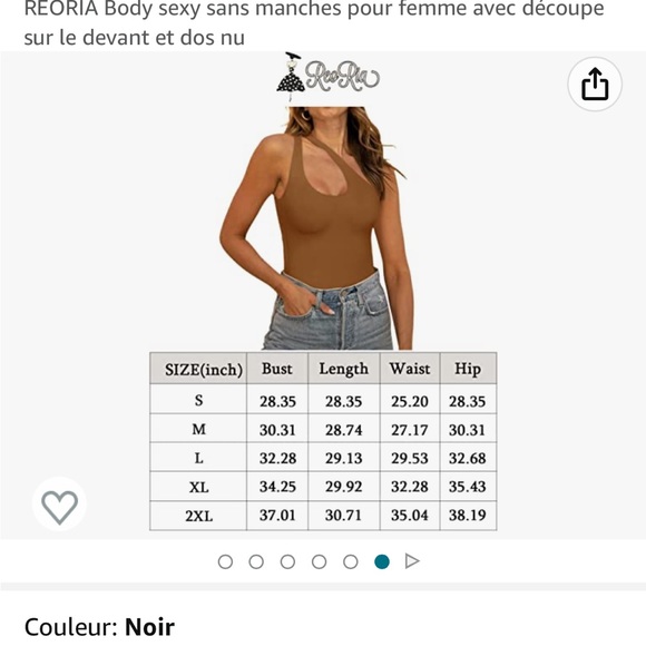 Sexy one shoulder bodysuit (large) - Picture 3 of 3